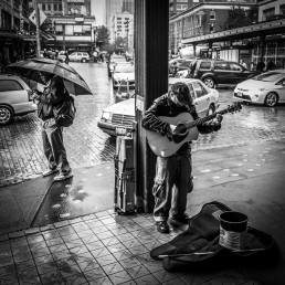 Blind Busker, Pike Place, Seattle - Steve Rutherford Landscape Photography Gallery